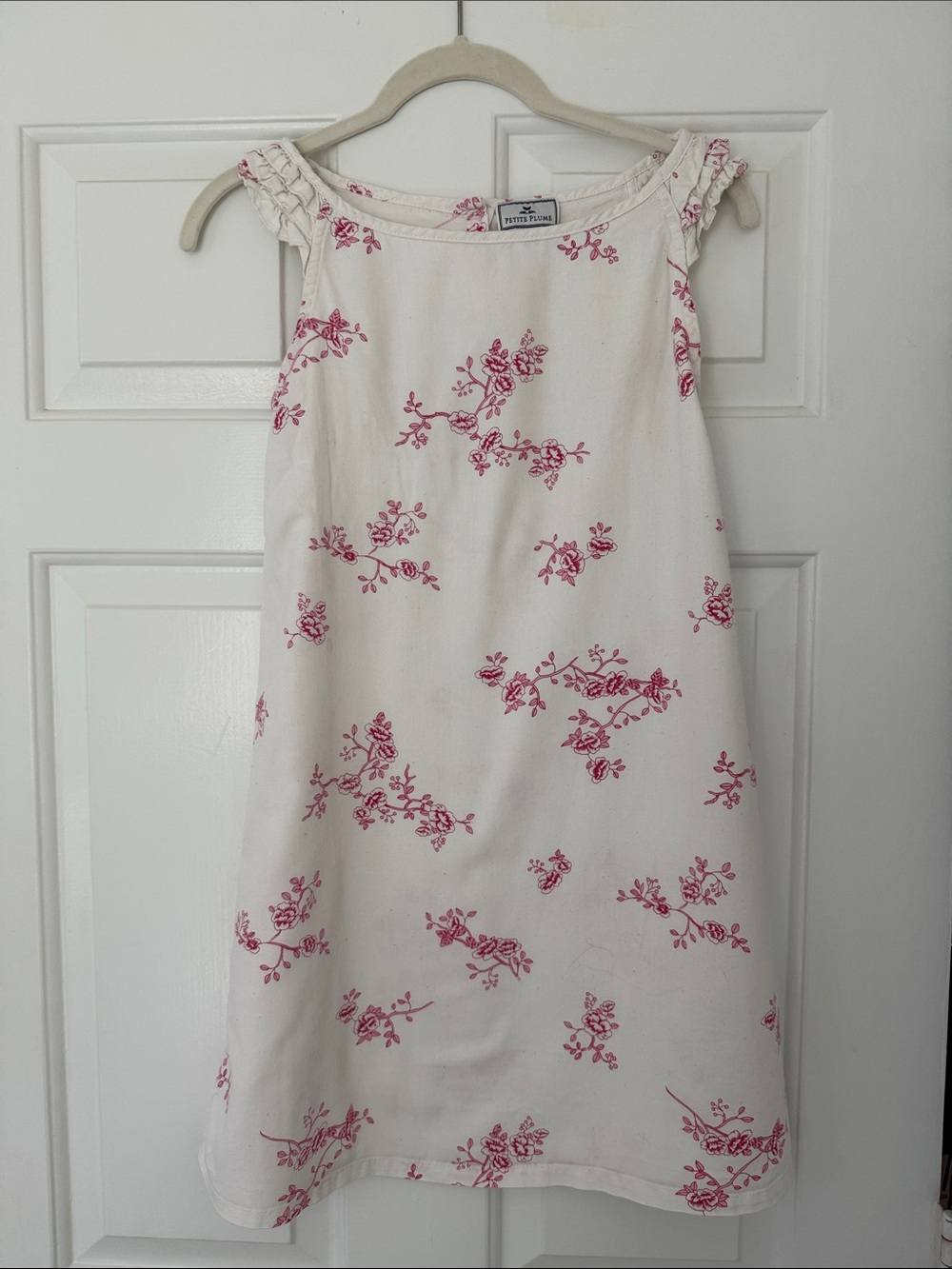 Petite Plume Dress with Pink Floral Motif